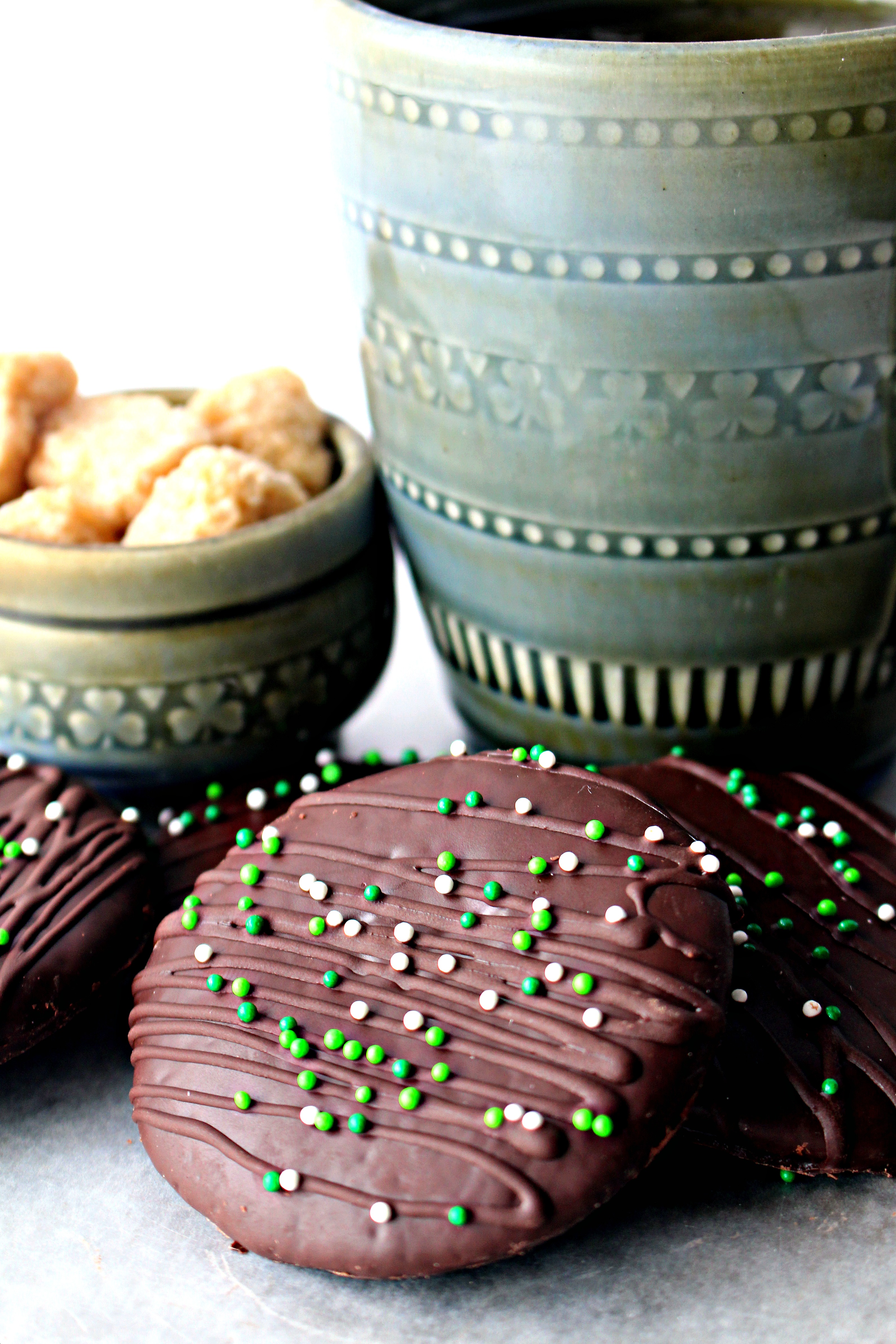 Chocolate Covered Chocolate Mint Cookies - The Monday Box