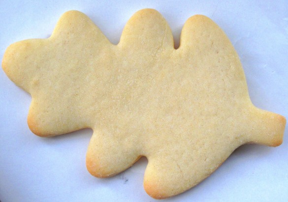 Decorated Thanksgiving Sugar Cookies start with a vanilla sugar cookie.