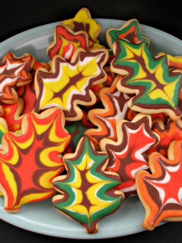 Decorated Thanksgiving Sugar Cookies