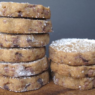 Espresso Chocolate Shortbread Cookies- melt-in-your-mouth buttery shortbread made even better with added espresso and chocolate! | The Monday Box