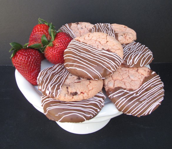 Chocolate Covered Strawberry Cookies