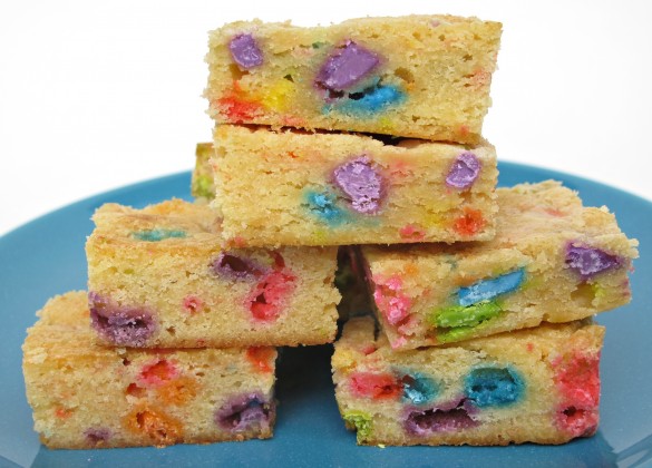 Rainbow Chip Blondies