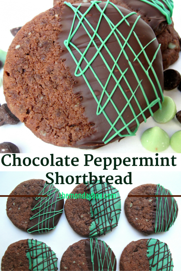 Chocolate Peppermint Shortbread