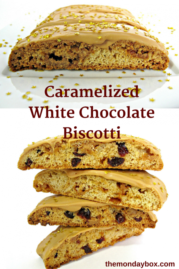 Caramelized White Chocolate Biscotti