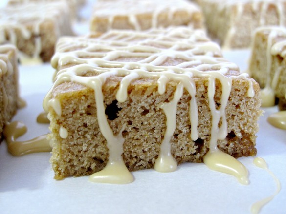 Maple Syrup Blondies with Maple Sugar Candy