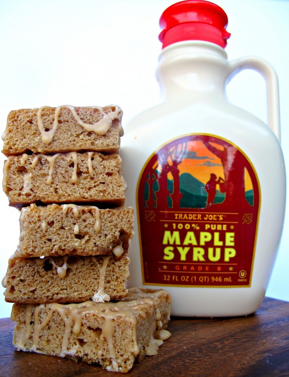 Maple Syrup Blondies with Maple Sugar Candy