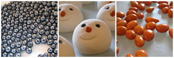 Smiling Snowmen Cookie Stacks