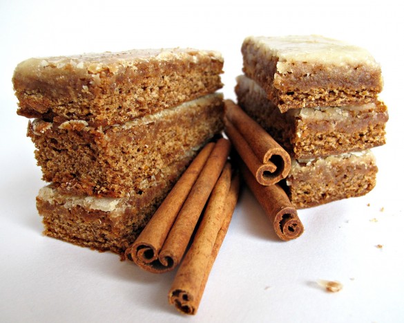 Chewy Cinnamon Ginger Lebkuchen Bars with OrangeGinger Glaze  The Monday Box