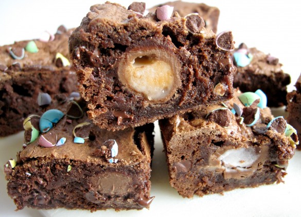 Cadbury Creme Egg Brownies