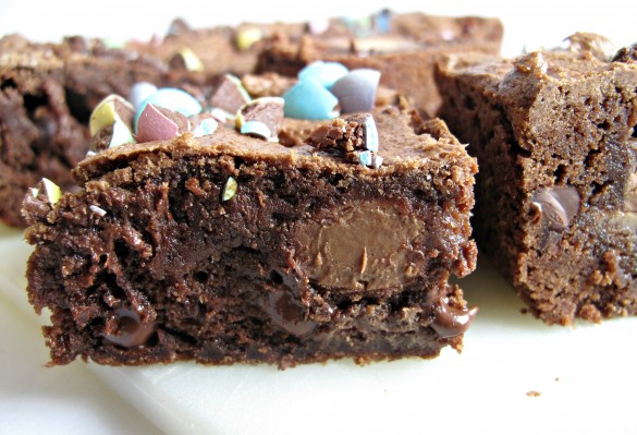 Cadbury Creme Egg Brownies