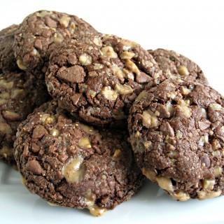 Soft Chocolate-Toffee Cookies