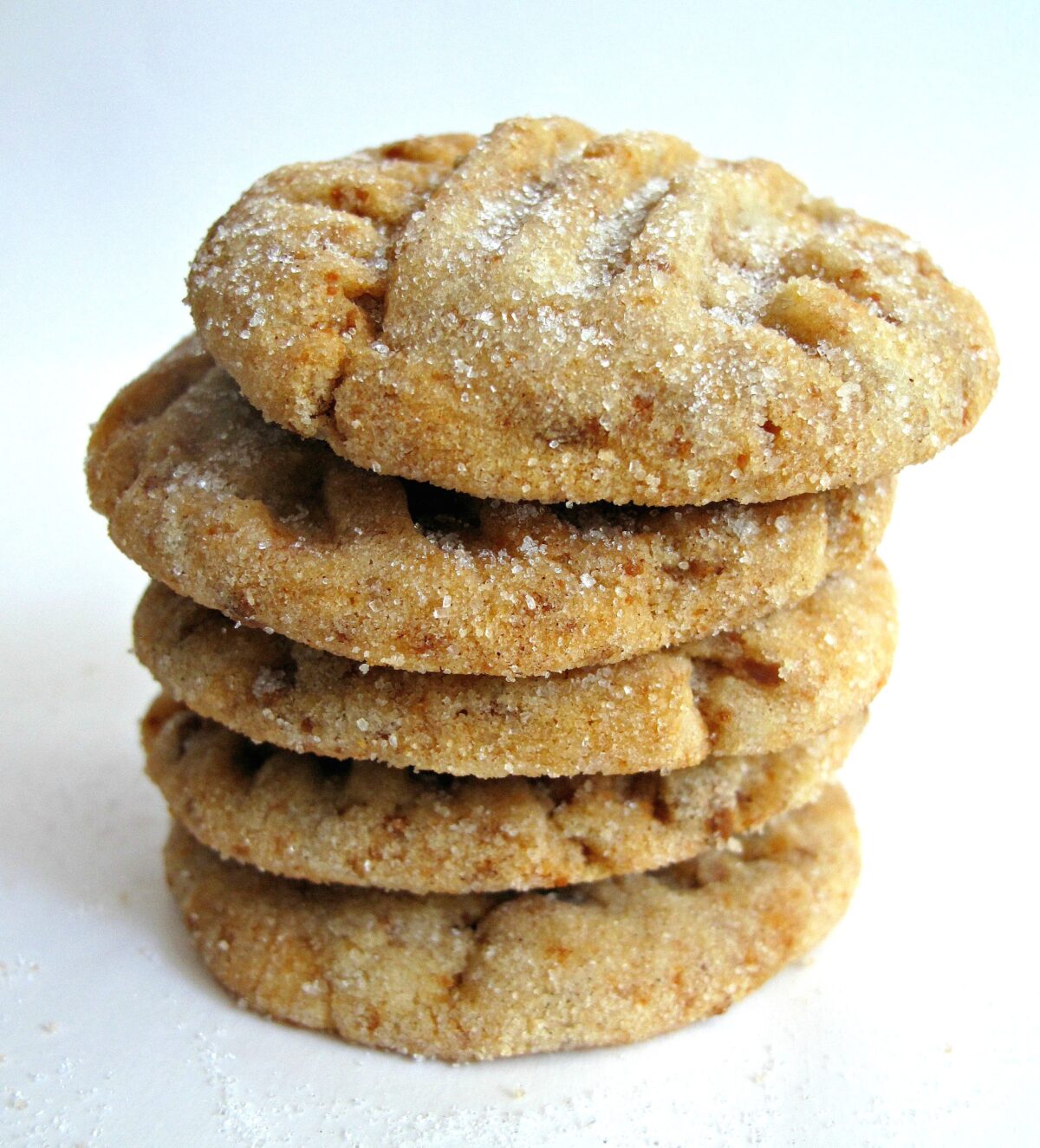Divinity Cookies stacked to show thick edges.