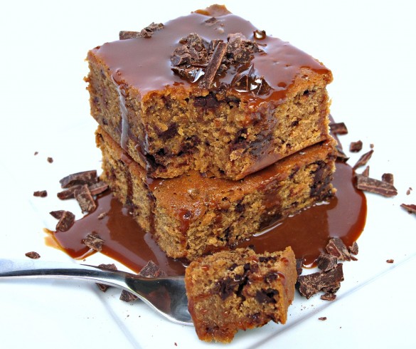 Caramel Chocolate Chunk Blondies