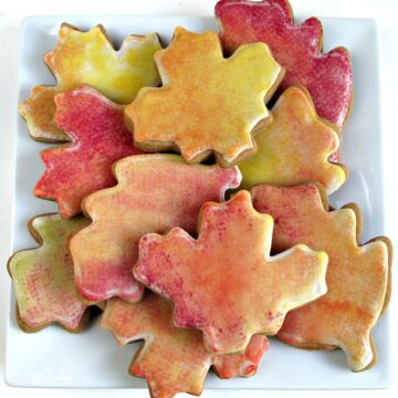Gingerbread Fall Leaves Cookies