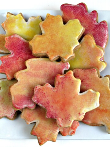 Gingerbread Fall Leaves Cookies