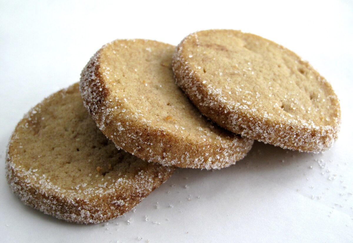 Three Cinnamon Brown Sugar Slice-and-Bake Shortbread Cookies..