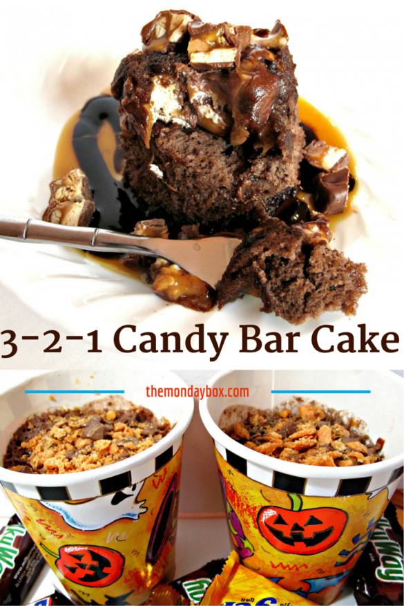 3-2-1 Candy Bar Cake 