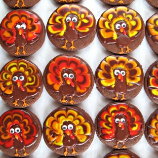 Turkey Decorated Sugar Cookies