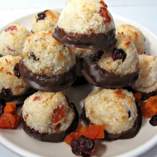 Apricot and Cranberry Macaroons (Gluten Free and Kosher for Passover)