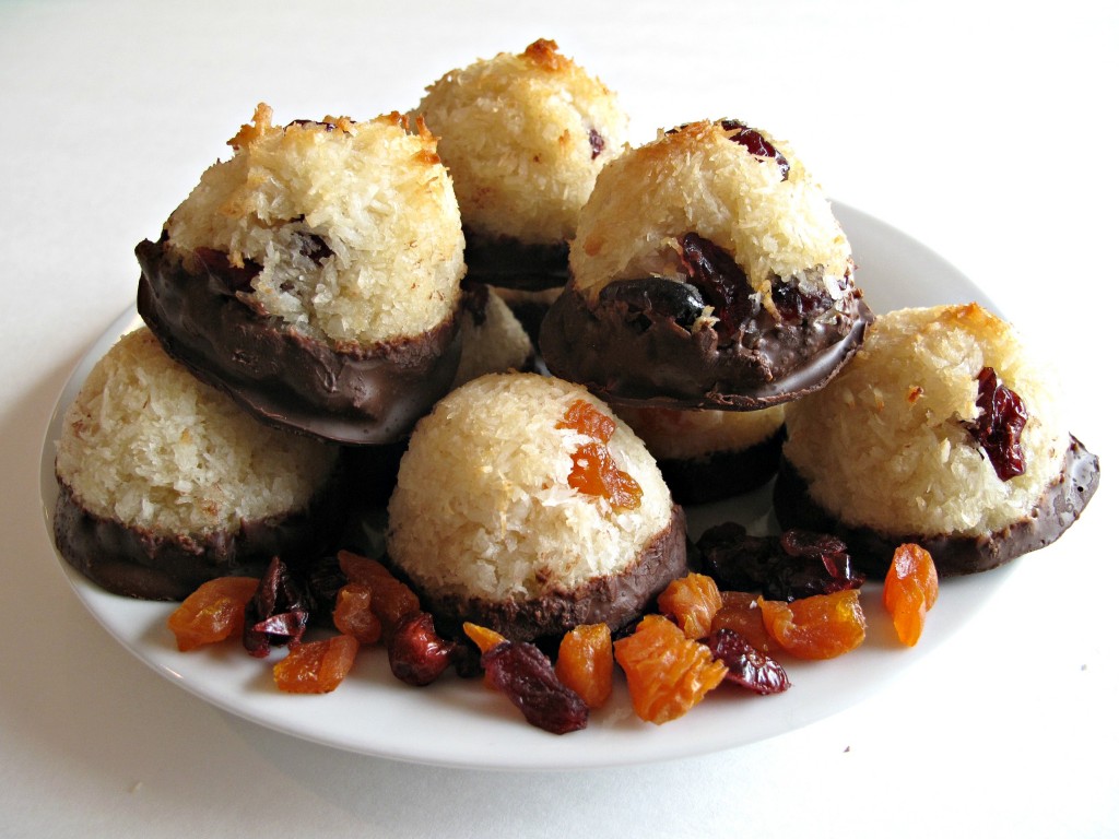 Apricot and Cranberry Macaroons (Gluten Free and Kosher for Passover)