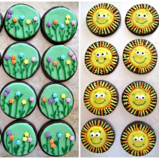 Spring Flowers/ Sunshine Iced Sugar Cookies and Military Care Package #11
