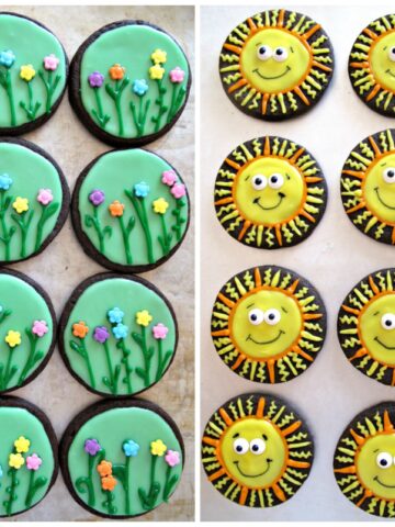 Spring Flowers/ Sunshine Iced Sugar Cookies and Military Care Package #11