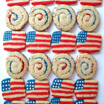Spiral Sparkler and Flag Cookies for Military Care Package #14