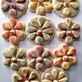 Three dimentional Painted Turkey Sugar Cookies with muticolored painted icing