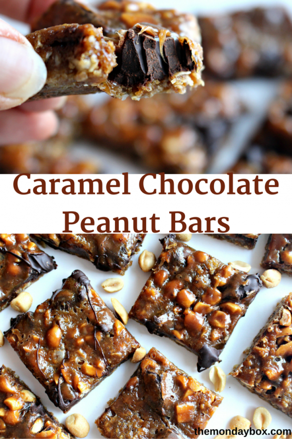 Caramel Chocolate Peanut Bars