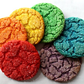 Rainbow Cake Mix Cookies for Military Care Package #23
