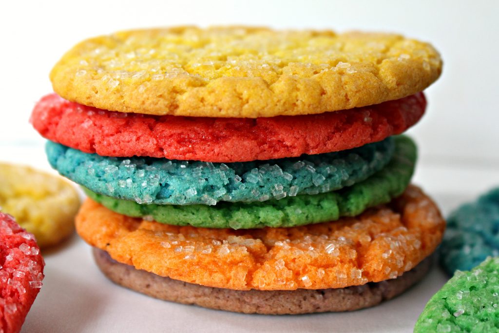 Rainbow Cake Mix Cookies for Military Care Package #23