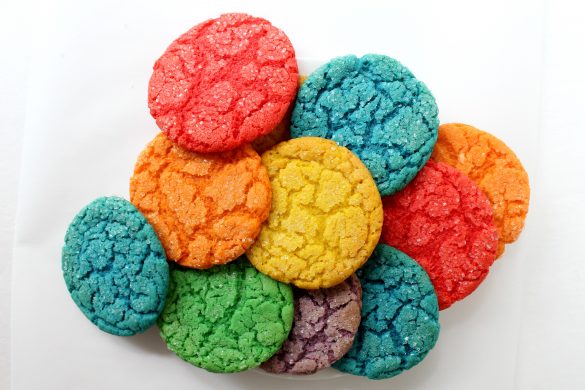 Rainbow Cake Mix Cookies for Military Care Package #23