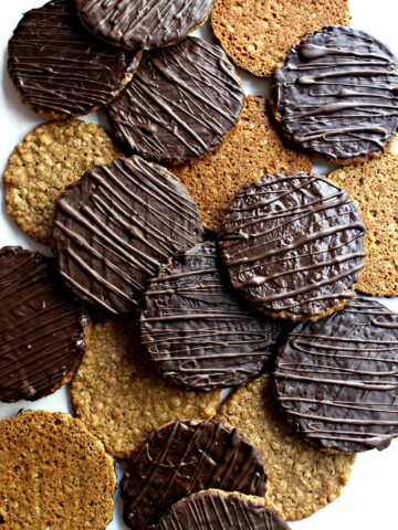 Chocolate Covered Hobnobs Oat Cookies