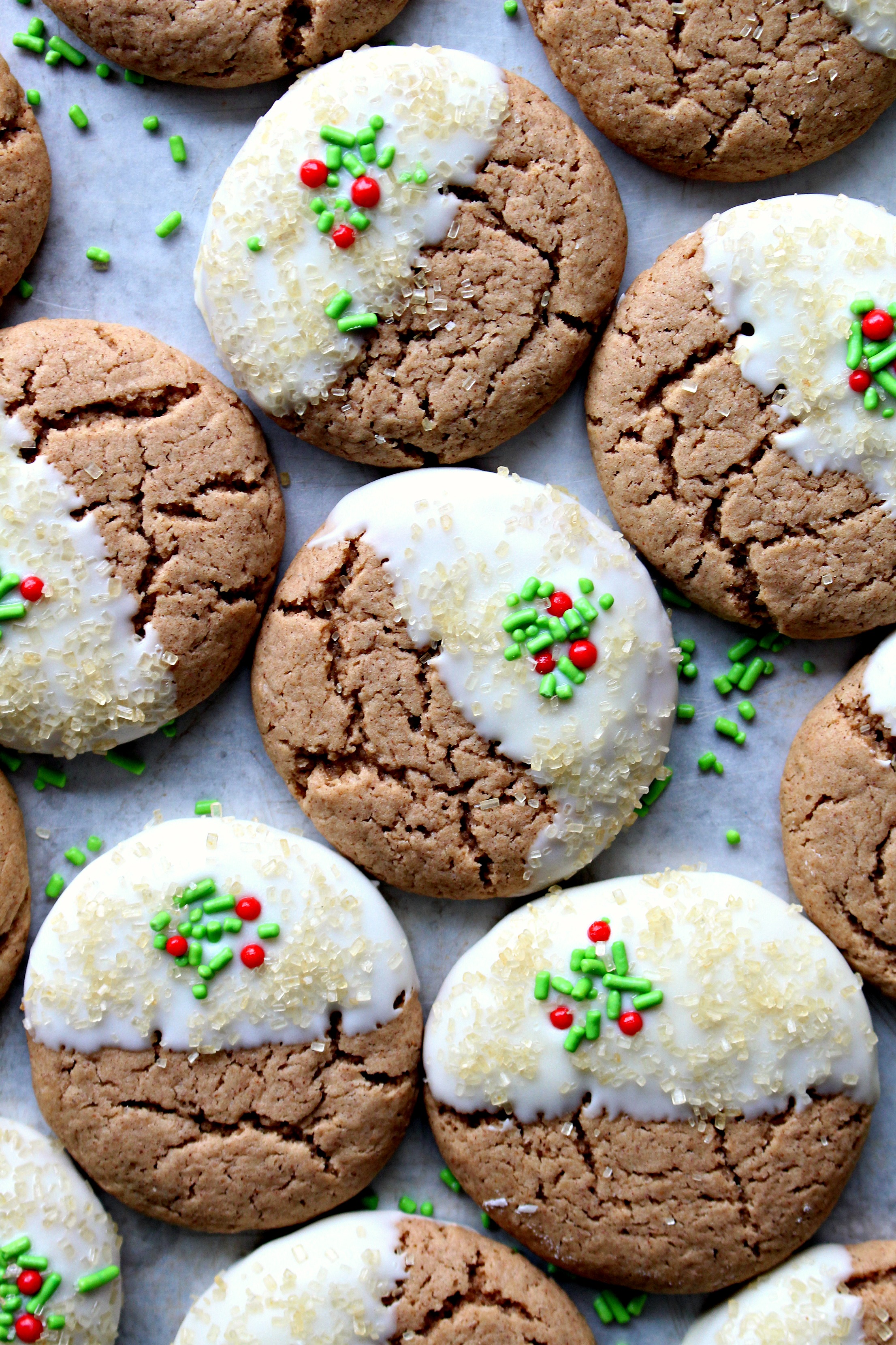 Soft Gingerbread Cookies With Glaze