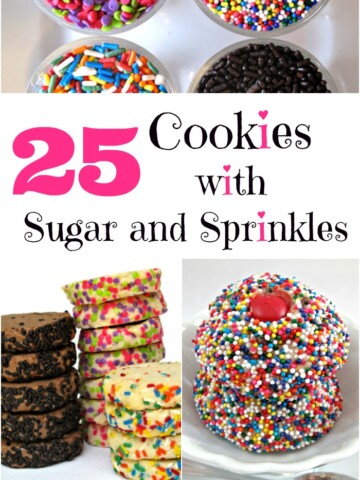 25 Cookies with Sugar and Sprinkles