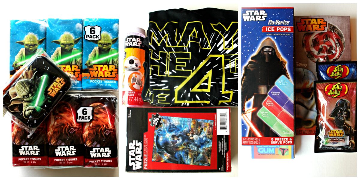 Star Wars themed contents for May the 4th Be With You Care Package.