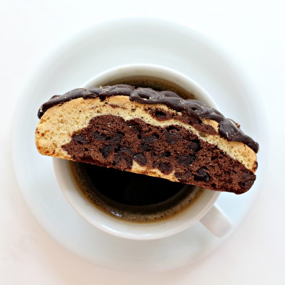 Chocolate-Peanut Butter Marbled Biscotti