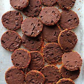 Spiced Chocolate Shortbread Cookies