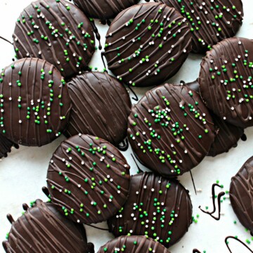 Chocolate Covered Chocolate Mint Cookies