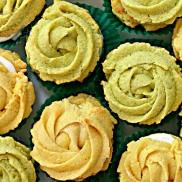Lemon and Lime Butter Cookie Rosettes