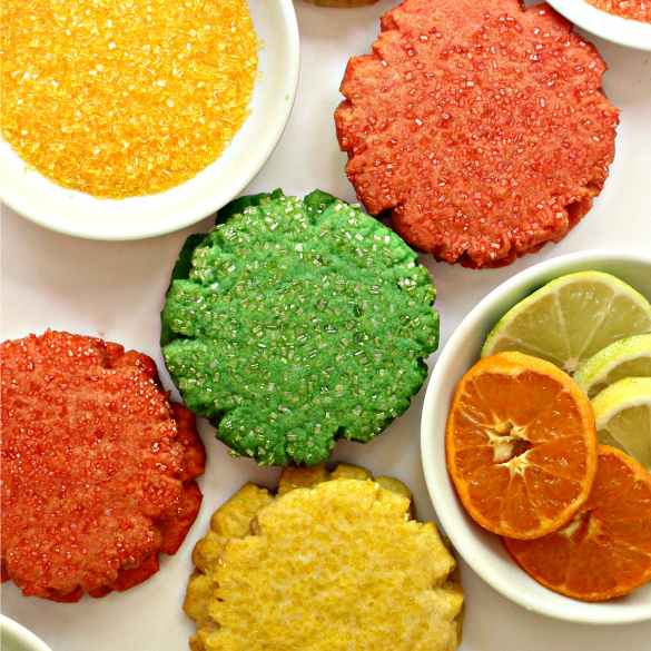 closeup of Mexican Sugar Cookies