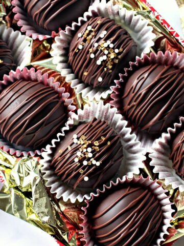 Marzipan Chocolates in a gift tin