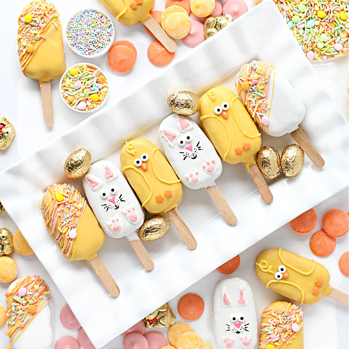 Easter Peanut Chews Candy Pops